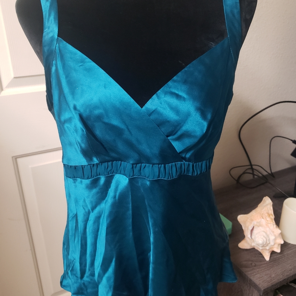 Gorgeous Blue Silk INC Tank